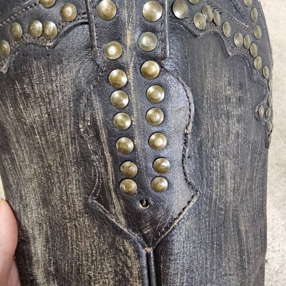 Stetson Black and Brown Heeled Boots - Picture 8 of 12